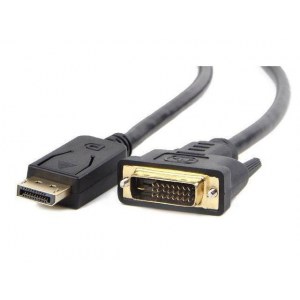 Cablexpert | CC-DPM-DVIM | DVI cable | Male | 24+1 pin digital DVI | Male | 20 pin DisplayPort | 1 m | Black